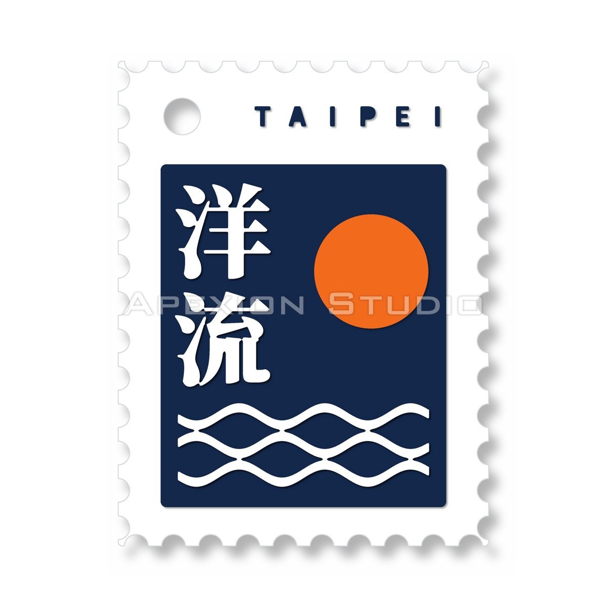 洋流小卡吊飾-寄海